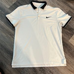 Nike White Golf Tennis Polo